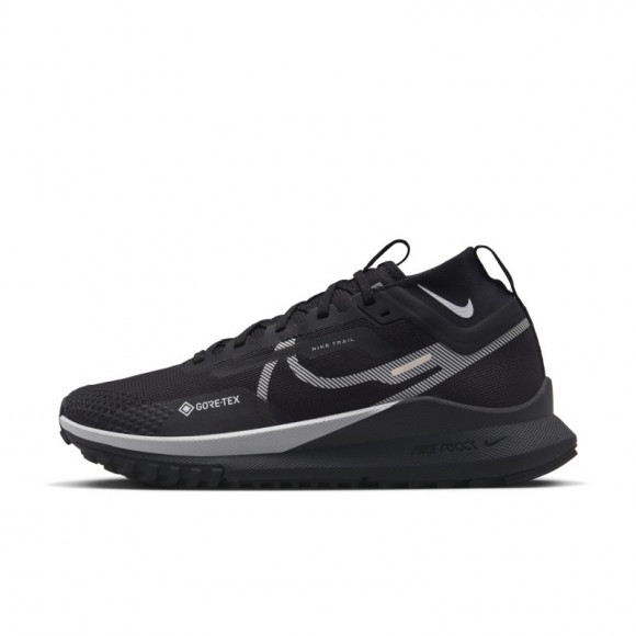 Damskie nieprzemakalne buty do biegania w terenie Nike React Pegasus Trail 4 GORE-TEX - Czerń - DJ7929-001