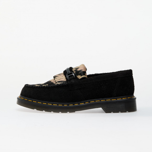 Sneakers Dr. Martens Adrian Snaffle Black Long Napped Suede & Black/Beige Contrast Hair On - DM31895779