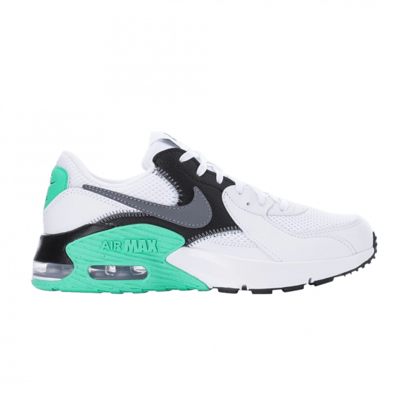 white and green air max excee