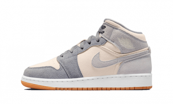 Air Jordan 1 Mid SE  Coconut Milk Particle Grey (GS) - DN4346-100-CL-CL