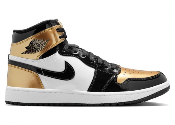 Jordan 1 Retro High Golf Patent Gold Toe - DQ0660-002