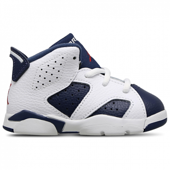 Chaussure Jordan 6 Retro « White and Midnight Navy » pour bébé et tout-petit - Blanc - DV3606-164