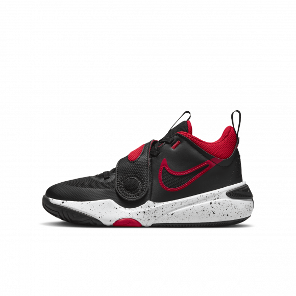 Buty do koszykówki dla dużych dzieci Nike Team Hustle D 11 - Czerń - DV8996-003