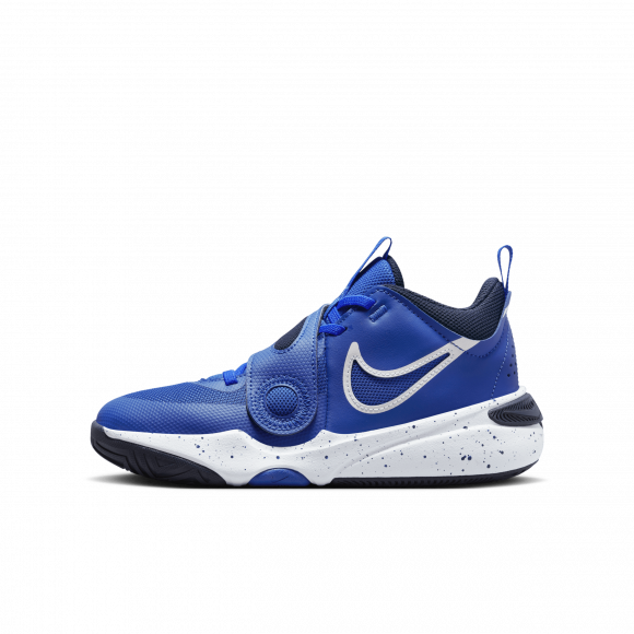 Buty do koszykówki dla dużych dzieci Nike Team Hustle D 11 - Niebieski - DV8996-400