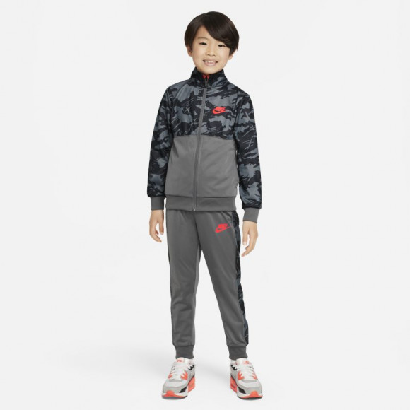 Nike Younger Kids' Club Camo Tricot Set - Grey