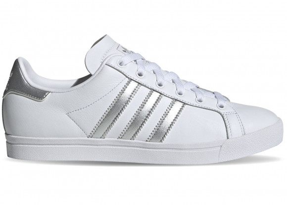 Adidas Womens WMNS Coast Star 'White Silver Metallic' Cloud White/Silver  Metallic/Core Black EE6521 - EE6521