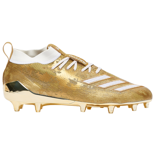 Molded Cleats Shoes - Gold Met / White 
