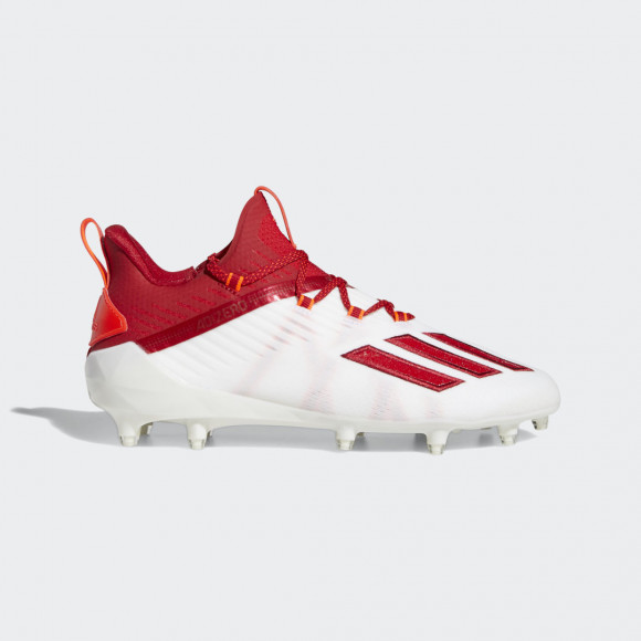 adidas adiZero - Men's Molded Cleats Shoes - White / Power Red / Solar Red