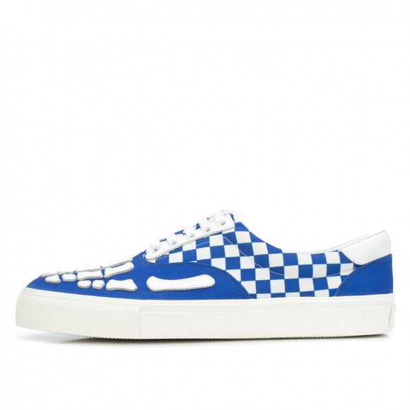 Amiri Checkered Skel-Toe Sneaker Blue White - F0F22144CLBWH