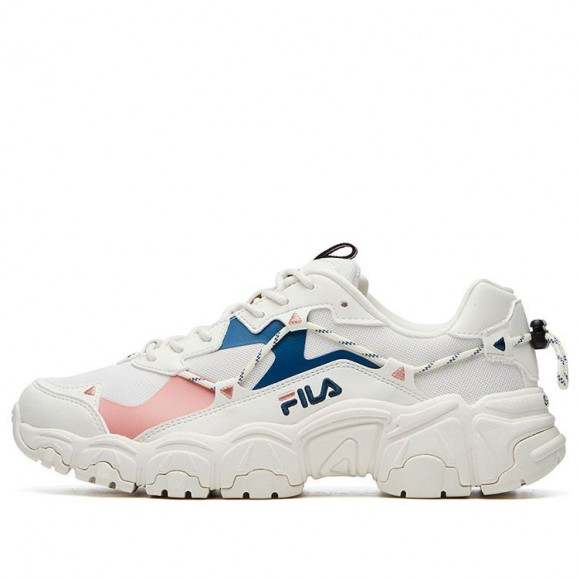 FILA Fluid Low Tops Sports Shoe White Blue 奶White/摩洛哥Blue/Pink Athletic Shoes F12W114111FWM - F12W114111FWM