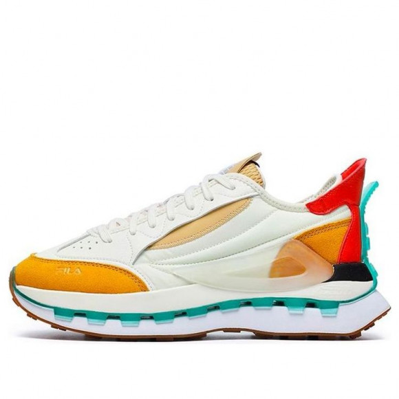 (WMNS) FILA KM Shoes 'White Yellow Orange' - F12W233113FCG