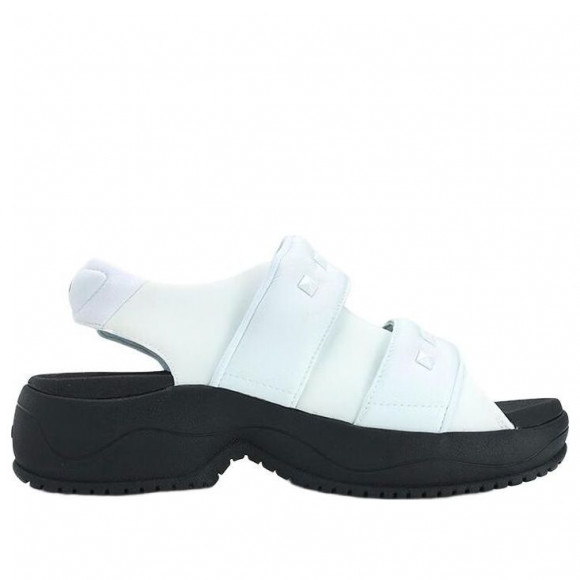 (WMNS) FILA Puff Sandals 'White Black' - F12W321401FWA