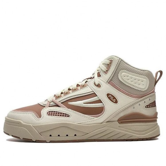 (WMNS) FILA Slam Mid Skate Shoes 'White Beige Brown' - F12W341212FBT