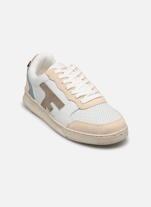 Baskets Faguo HAZEL BASKETS LEATHER SUEDE W pour  Femme - F24CF3203-WHI88-W