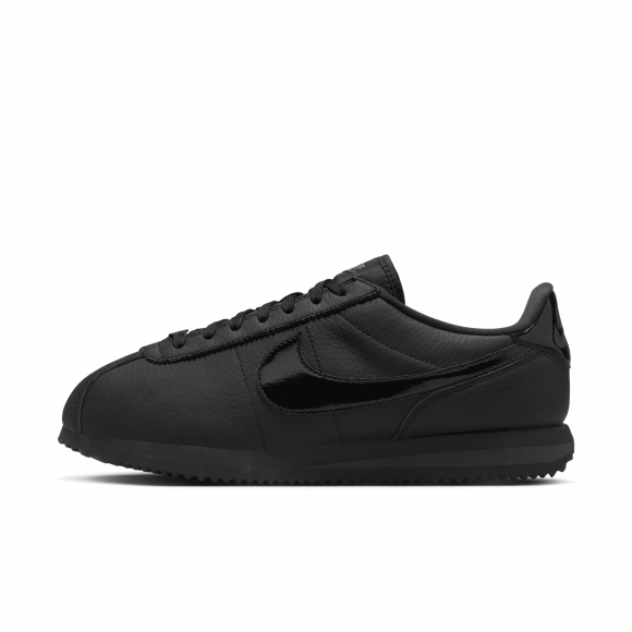 Cortez mens all black leather hotsell