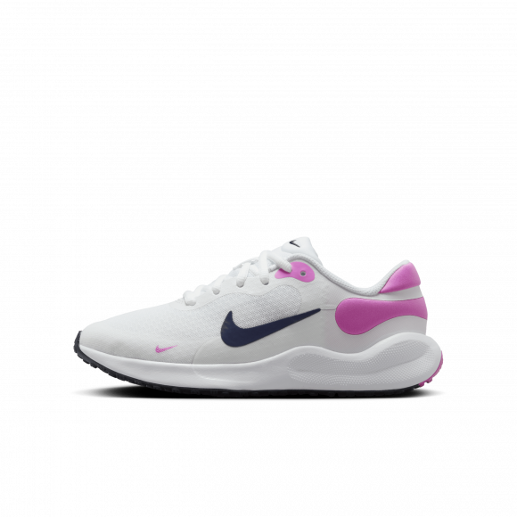 Buty do biegania dla dużych dzieci Nike Revolution 7 - Biel - FB7689-103