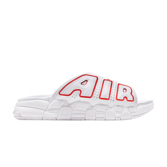 Wmns Air More Uptempo Slide 'White University Red' - FD9885-100