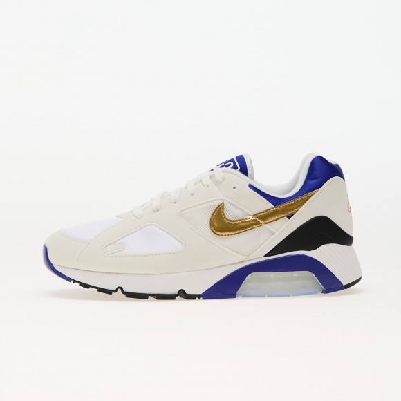 Nike sneakers white and gold hotsell