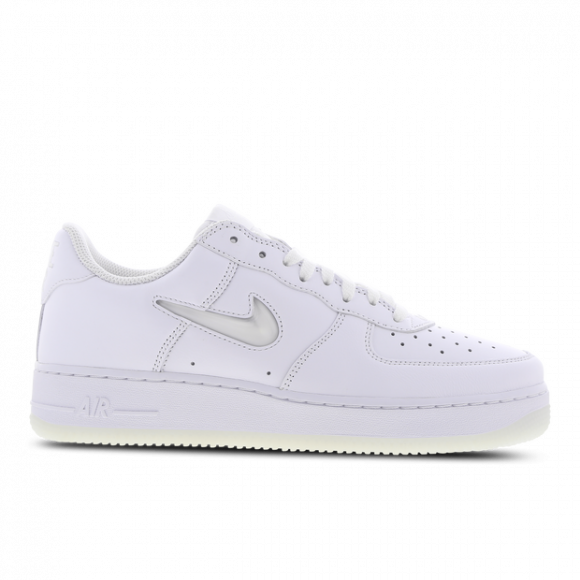 nike Fast Air Force 1 Low '07 Retro Color of the Month Jewel Swoosh Triple White - FN5924-100