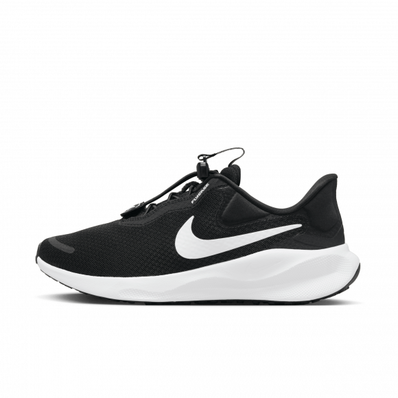 Damskie buty do biegania po asfalcie z systemem łatwego wkładania i zdejmowania Nike Revolution 7 EasyOn - Czerń - FN7999-001