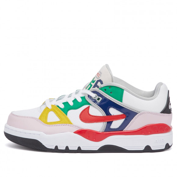 Nike x NIGO Air Force 3 Low SP in White/Red/Tour Yellow - FQ7012-100