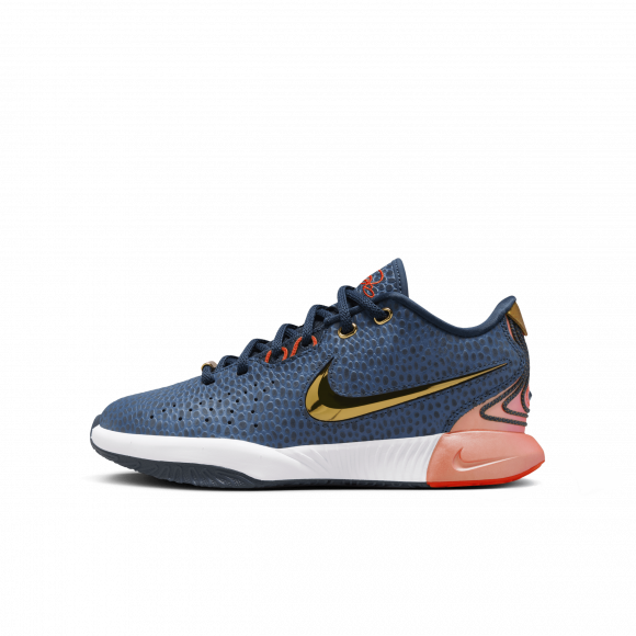 Chaussure de basket LeBron XXI pour ado - Bleu - FV3606-400