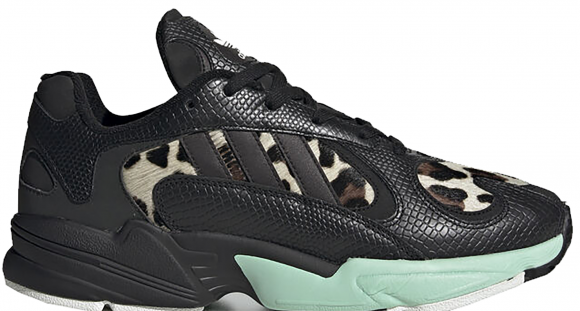 adidas sneakers black women boots knee high - FV6448 - adidas Yung - 1 Night Jungle Mint