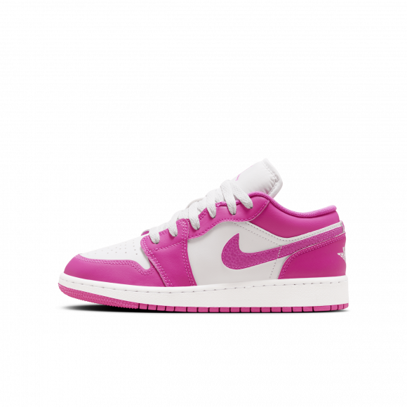 Air Jordan 1 Low-sko til større børn - Pink - FV8486-600
