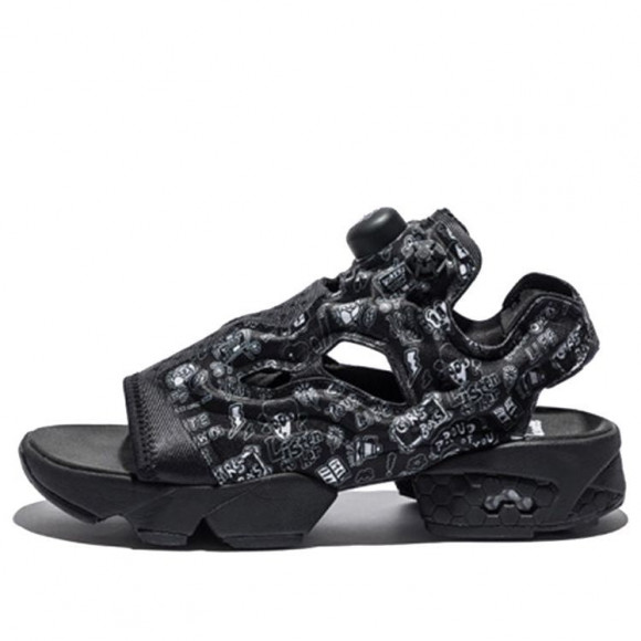 (WMNS) Reebok Instapump Fury Sandal 'Black White' - FW6018