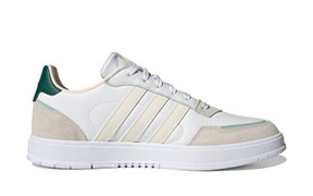 Adidas neo white on sale pink