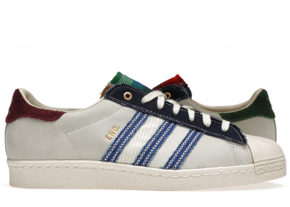 Adidas END. x Superstar \'Alternative White/Night Luxury\' FX0586 Indigo/Red Off Sneakers/Shoes