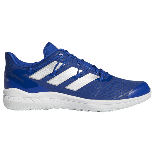 adidas adiZero Afterburner 8 Turf - Men's Turf Shoes - Royal / Silver / White - FZ4231