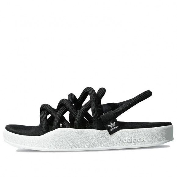 (WMNS) adidas Originals Adilette Noda Shoes 'Black White' - FZ6438