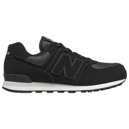 New Balance 574 Classic - Girls' Grade School Running Shoes - Black ...