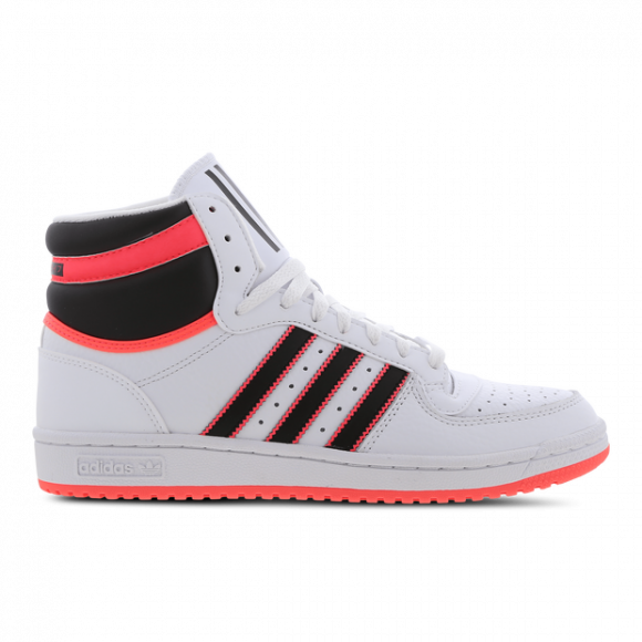 adidas Originals Top Ten HI - Men's Basketball Shoes - White / Pink / Black