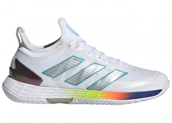 adidas Adizero Ubersonic 4 Cloud White Silver Metallic Bright Cyan (Women's) - GW3818