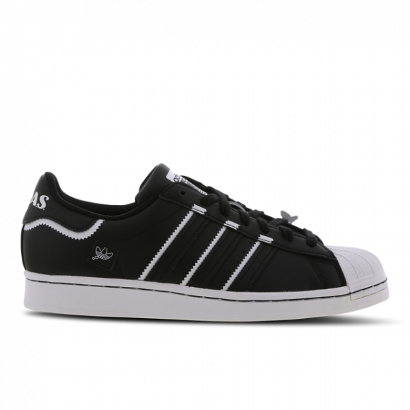 Adidas Superstar \'Black White\' Bird Black/Cloud Sneakers/ GX5257 Core White/Blue Shoes