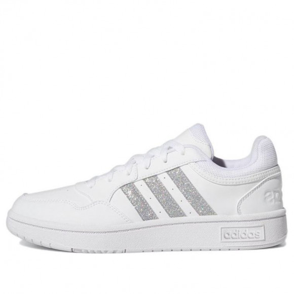 (WMNS) adidas Neo Hoops 3.0 Low Cut Tennis Shoes 'White Silver Metallic' - GY1912