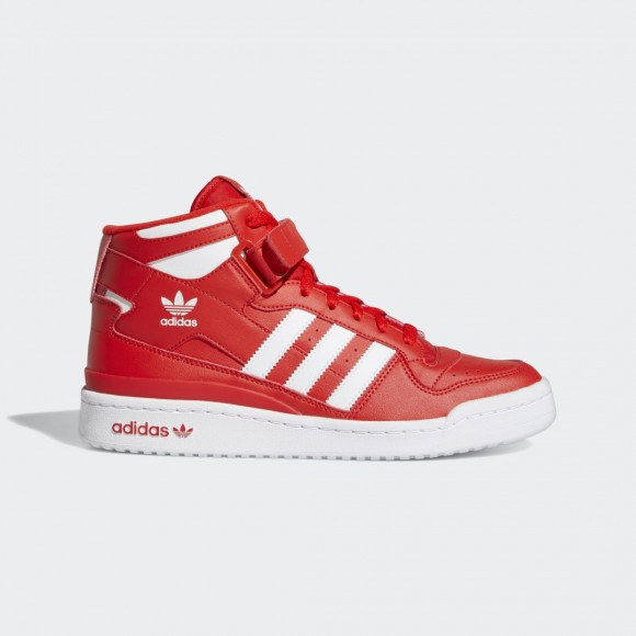 adidas Forum Mid Shoes Red Mens