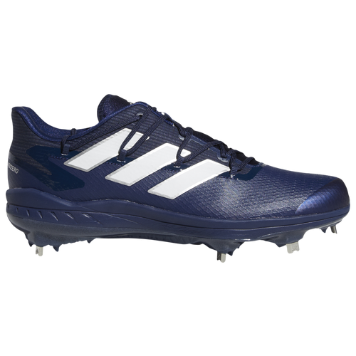 adidas adiZero Afterburner 8 Low - Men's Metal Cleats Shoes - Navy / White - H00978