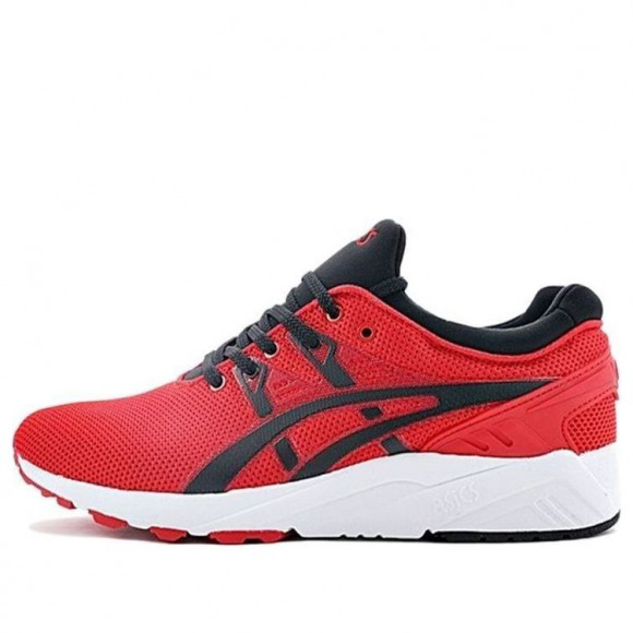 Asics red trainers on sale