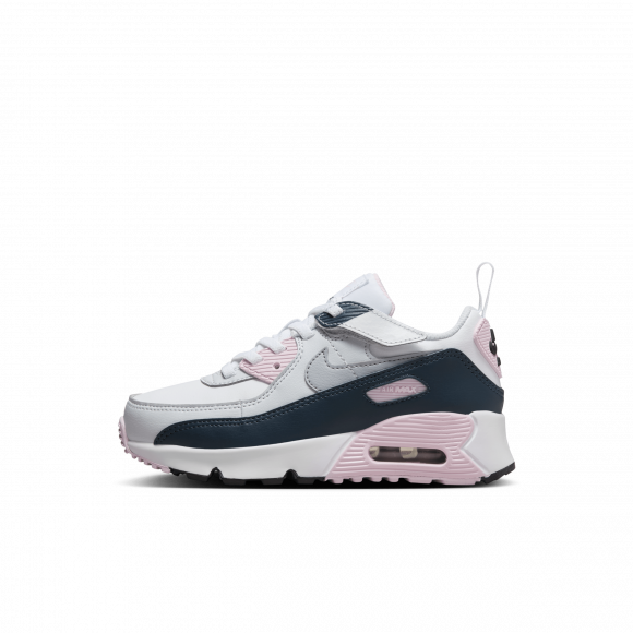 Tenis para niños de preescolar Nike Air Max 90 EasyOn - Blanco - HF6357-104