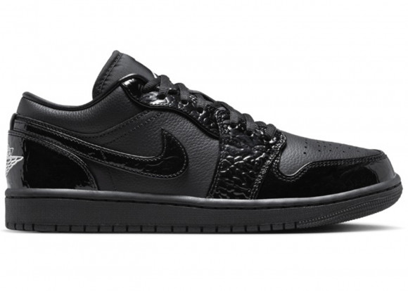 Jordan 1 Low SE Patent Elephant Black (Women's) - HJ7743-010