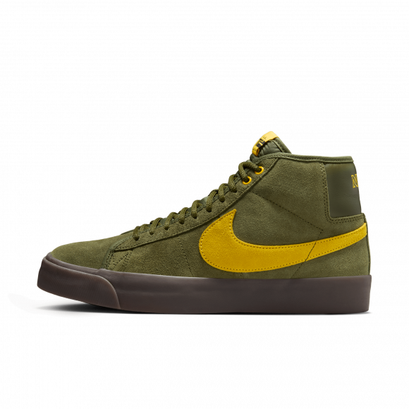 Nike Zoom Blazer Mid Skate Shoes - Green - HM5838-300