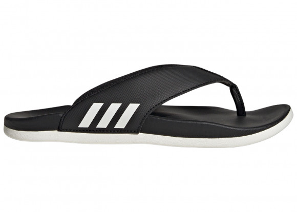 adidas Adilette Comfort Flip-Flops Core Black Core White - HQ4458