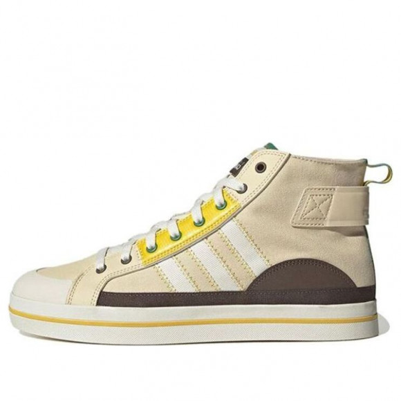 adidas neo City Canvas Hi 'White Yellow' - HQ4625