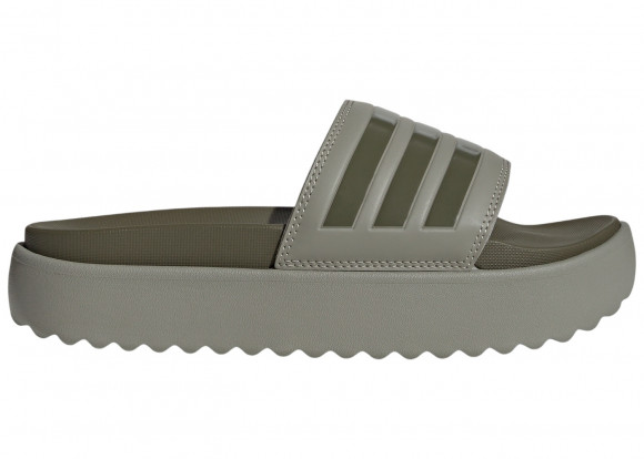 Wmns Adilette Platform Slide 'Pebble Olive Strata' - HQ6180