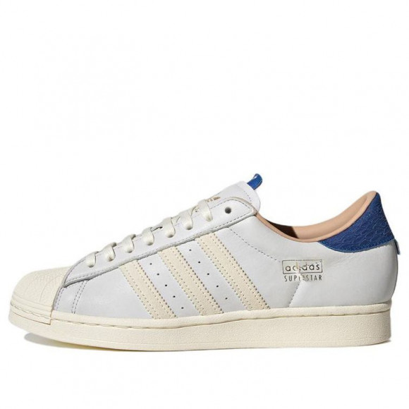 adidas Superstar White/Cream/Blue Skate Shoes HQ6458