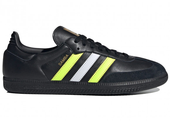 adidas Samba OG Core Black Solar Yellow - ID1380