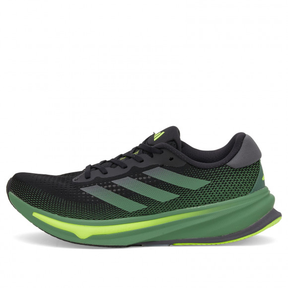 Adidas Men's Supernova Rise Sneaker in Black/Green/Lemon - ID3589